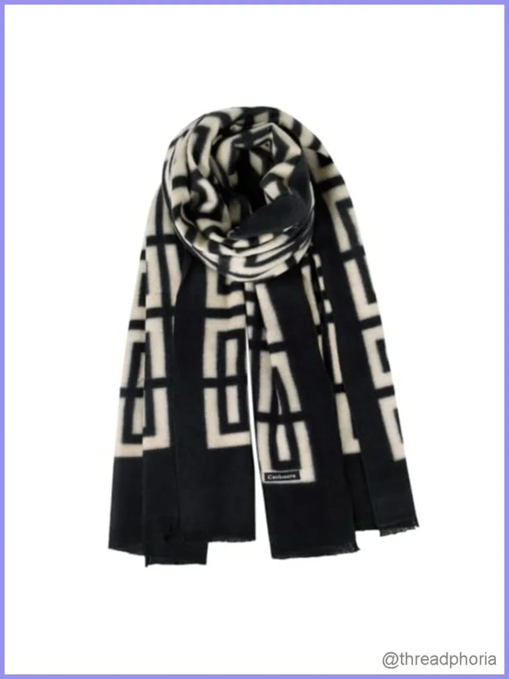Winter Plaid Scarf Soft Oversized Blanket Shawl Classic Tassel Scarf for Women
